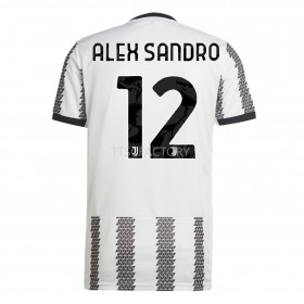 Koszulka Juventus Alex Sandro 12 Domowe Koszulki Piłkarskie 2022-2023 Krótki Rękaw